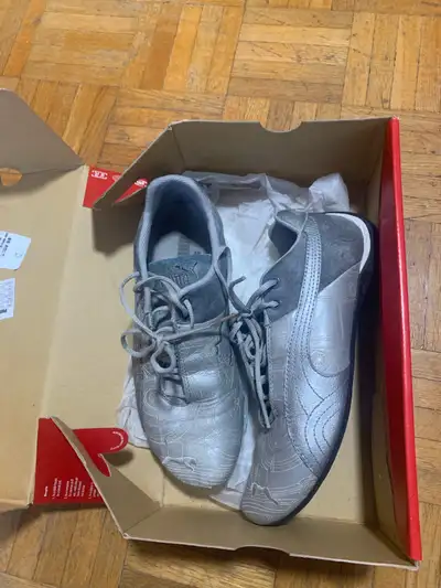 PUMA classic two different shoes - black and Silver, View more