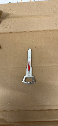 Rocket bottle opener with magnet on back so it can be kept on th
