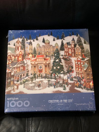 NEW Christmas in the city 1000 piece springbok jigsaw puzzle