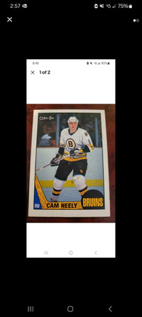Cam Neely 1987-88 OPC O-pee-chee Hockey Card