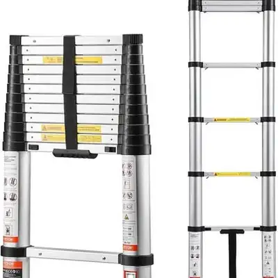 VEVOR 12.5ft Telescoping Ladder, 330LBS, View more