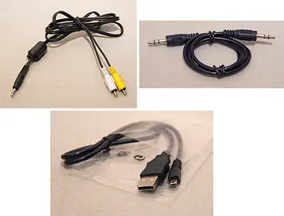 Assorted Cables (RCA - 3.5mm / Camera USB - USB-A / Aux - Aux), View more