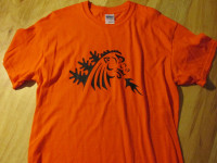 GODZILLA Orange T-Shirt Shirt Modern Medium Science Fiction Toho