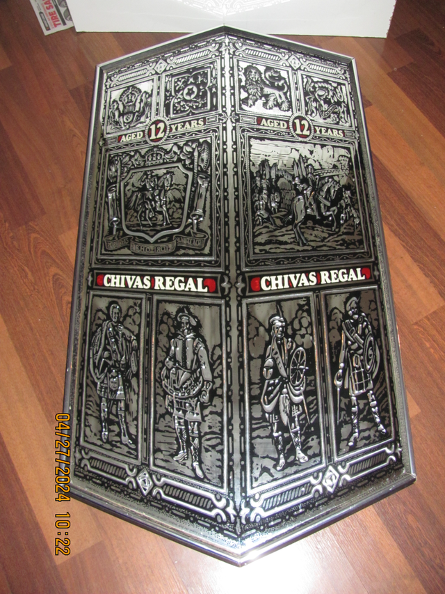 Vintage CHIVAS REGAL Large Bar Wall Mirror Medieval Scotch in Arts & Collectibles in St. Catharines - Image 3