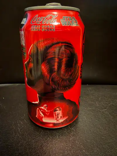 For sale is a Coca Cola Coke Star Wars Princess Leia collectible empty can.