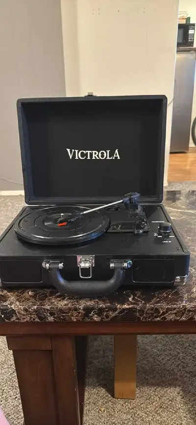 Victrola record player, View more