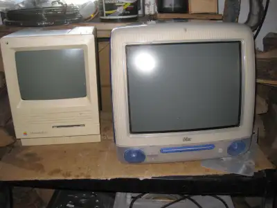 2 ordinateurs vintage de apple , i mac et macintosh se 30, View more