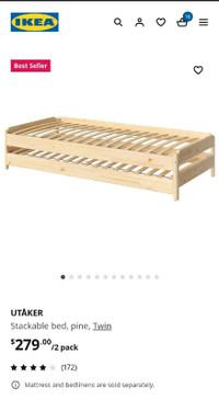 Ikea stackable bed