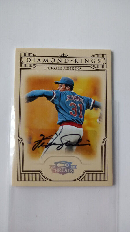 2008 Donruss Threads Diamonds Kings Fergie Jenkins Autograph 100 in Arts & Collectibles in St. Catharines - Image 3