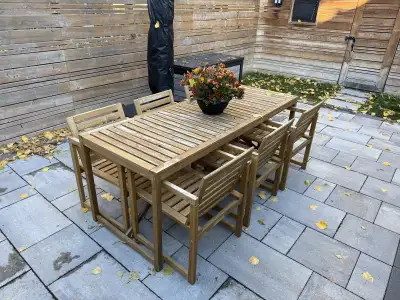 IKEA NÄMMARÖ Outdoor Dining Table Set (Seats 6), View more