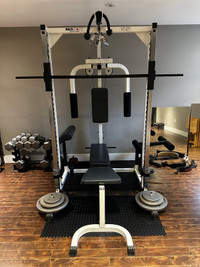 Gym equipment (smith machine bench press)