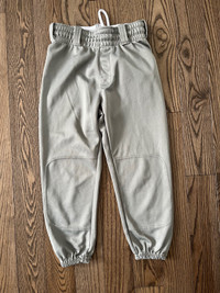 Youth Medium Knicker Style Baseball Pants - Grey