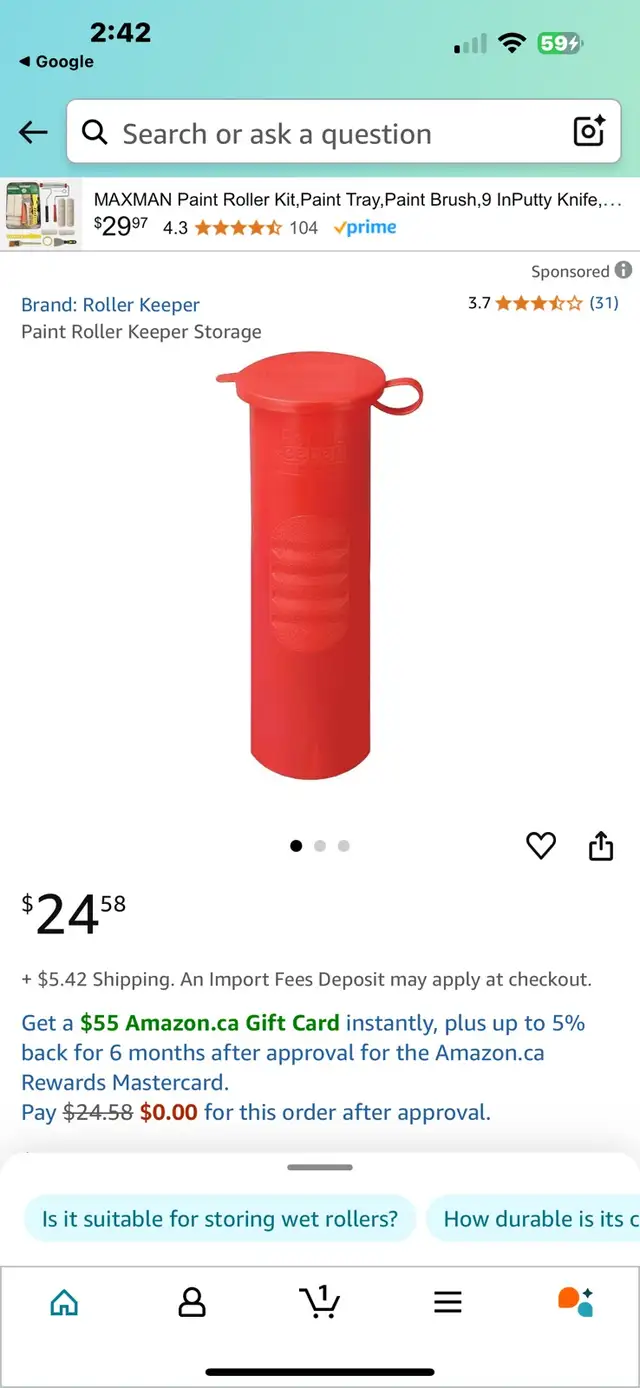 Paint Roller Keeper 3 Pack in Painting & Paint Supplies in Hamilton - Image 3