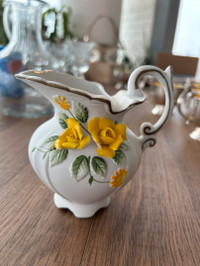 Giftcraft Japan Pottery - 3D Floral Mini Pitcher