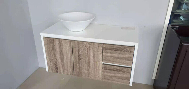 MDF Wall Mount Vanity With Top Mount Sink On Sale!! in Cabinets & Countertops in City of Toronto