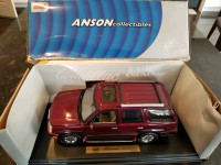 1:18 Diecast Anson Collectibles 2002 Cadillac Escalade Ruby Red