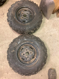 2 ATV Rims fit 25-8x12 tires (3” lug pattern)