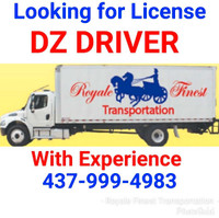 Experienced DZ or AZ Drivers ONLY