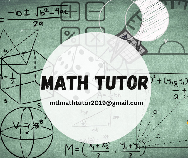 Math Tutor | +10 years Experience dans Tutorat et langues  à Ville de Montréal