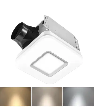 OREiN 2-in-1 Bathroom Exhaust Fan with Light,110 CFM, 2.0 Sones, View more