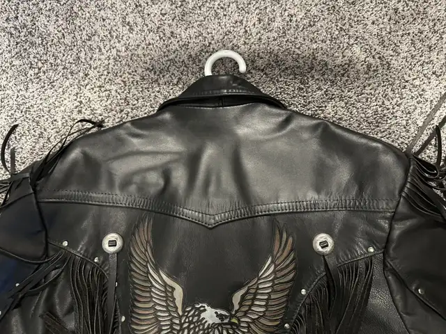 Fringed Motorcycle Jacket, Size 44 (L) in Men's in Belleville - Image 2