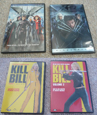 X2 X-Men United & X3 The Last Stand or Kill Bill Vol. 1&2 on DVD