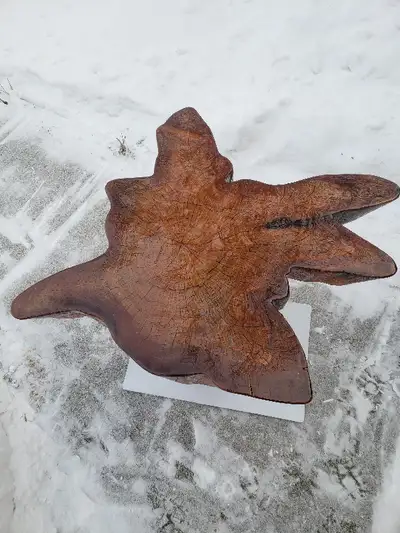 Hand made Reclaimed live edge side table, View more