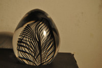 Vtg Crystal Craft Art Glass Hand Crafted Paperweight Signed Dema