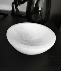 NEW Large Witchy Selenite (Satin Spar) Crystal Bowl Dish