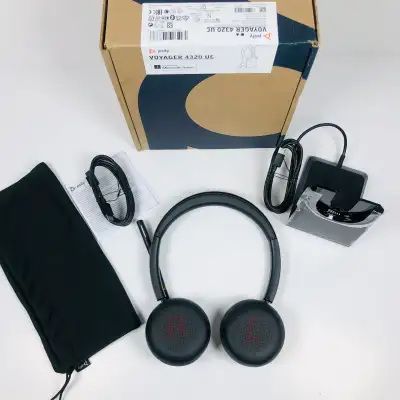 Plantronic Poly Voyager 4320 UC Wireless Headset & Charge Stand, View more