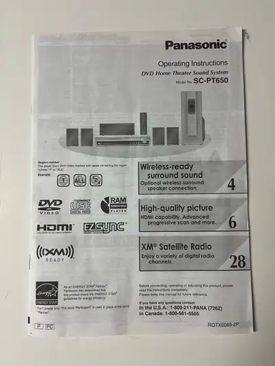 Panasonic SC-PT650, View more