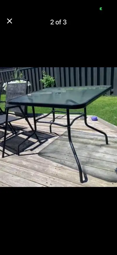Glass Patio Table - new, View more
