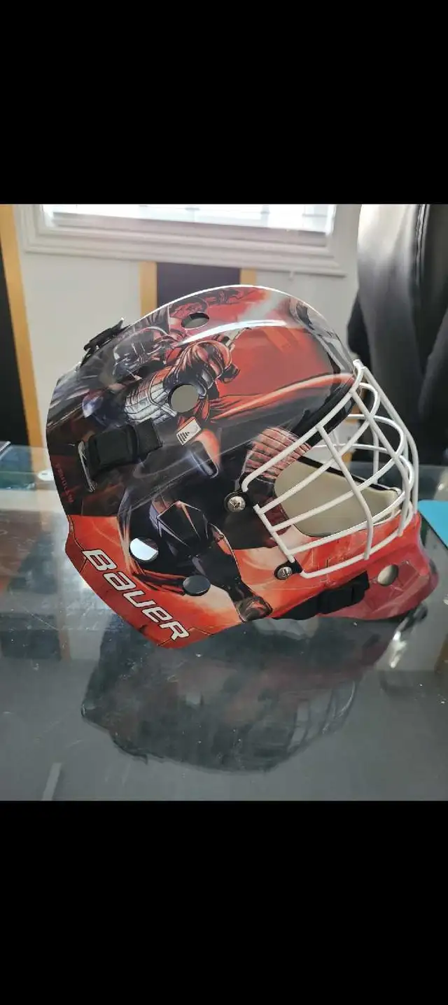 Youth street goalie mask Dark Vader like New for $35 in Hockey in Cambridge - Image 6