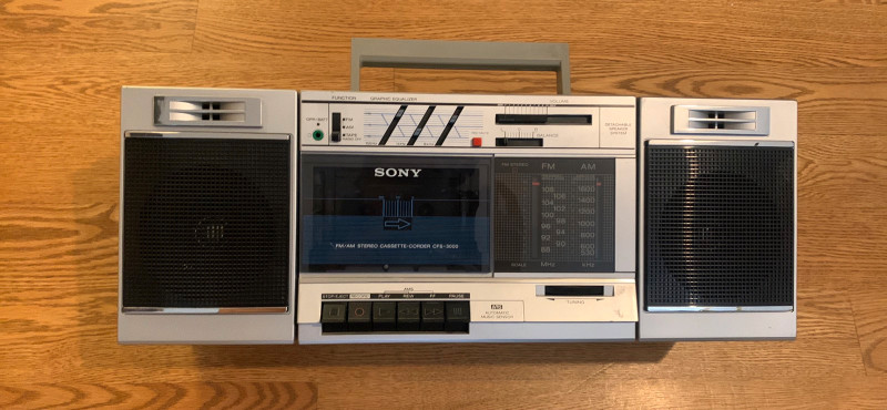 Vintage Sony CFS-3000 Transound FM/AM Cassette Tape Player Radio for sale  