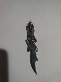Jewelry: J.P.I. real metal jewelry Gargoyle dagger pendant