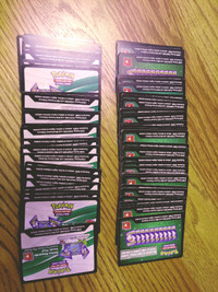 Pokémon online code cards