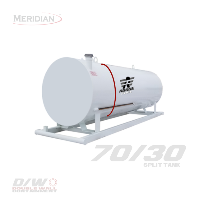 4,595 Litre/ 1000 Gallon Double Wall 70/30 Split Fuel Tank wSkid in Other in Grande Prairie - Image 2