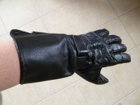 gant de moto style police