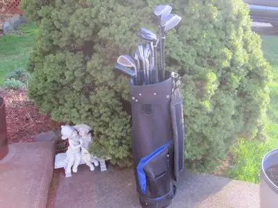 Men's Right Hand 13-pc Golf Clubs Set (MacGregor Jack Nicklaus) & Golf Bag includes:  Driver # 1 wi...