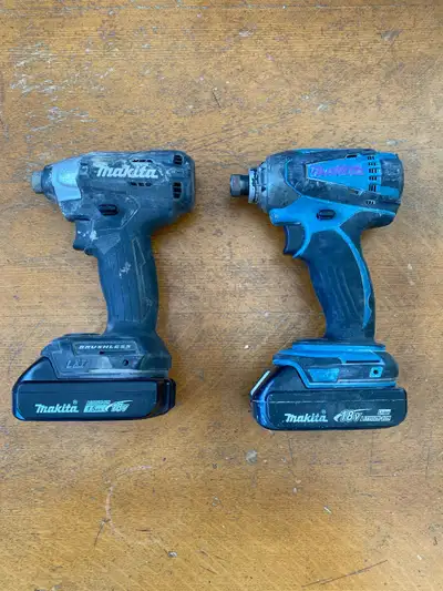 2 Makita Impact Drills, Charger, View more