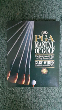 PGA Manual of Golf Gorgeous oversize book of golf As New