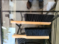 Wood handled banister/counter brushes.