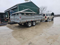 New Bearco 102" x 14ft galvanized dump trailer