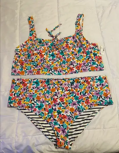 5X NEW Pennington’s  Floral Print Swimsuit, View more