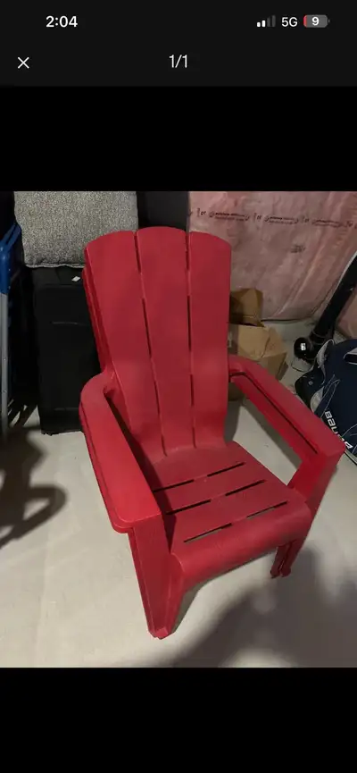  Red Muskoka, resin chairs.  x 2 , View more