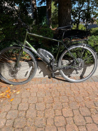 Kona 26 inch bike with BionX 48volt  electric motor installed.
