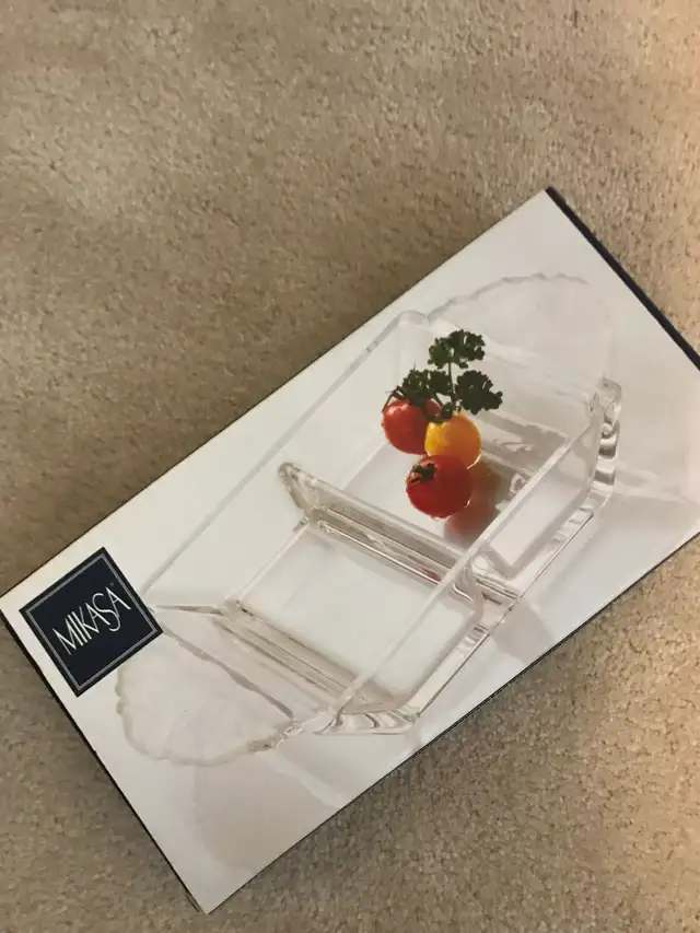 brand new serving trays - Mikasa, PC