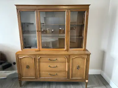 vaisselier buffet antique bois veritable, View more