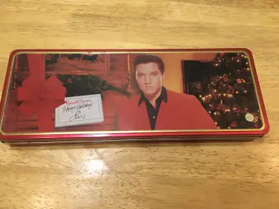Vintage Elvis Chocolate Tin Box, View more