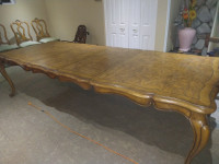 Solid wood dining table +chairs